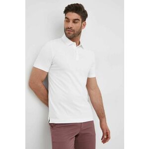 BOSS polo de bumbac culoarea alb, uni 50471335 imagine