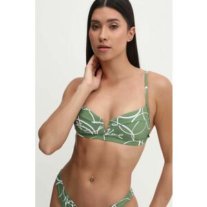 Karl Lagerfeld sutien de baie culoarea verde, cupa usor rigidizata, 245W2200 imagine