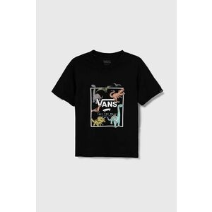 Vans Tricou de bumbac pentru copii culoarea negru imagine