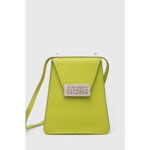 MM6 Maison Margiela poseta de piele culoarea verde, SB5WG0018 imagine