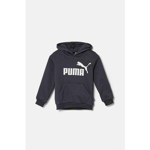 Puma bluza copii culoarea gri, cu glugă, cu imprimeu imagine