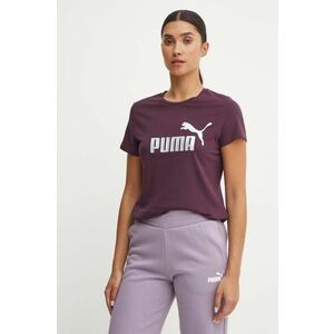 Puma tricou din bumbac culoarea violet imagine