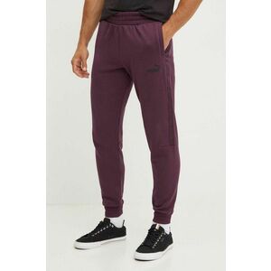 Puma pantaloni de trening barbati, culoarea violet, cu imprimeu imagine