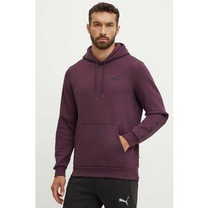 Puma bluza barbati, culoarea violet, cu glugă, cu imprimeu imagine