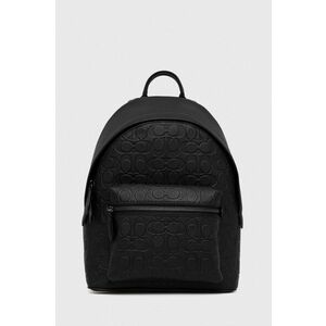 Coach ghiozdan de piele barbati, culoarea negru, mic, neted imagine