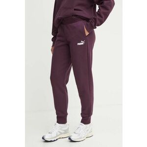 Puma pantaloni de trening culoarea violet, neted imagine