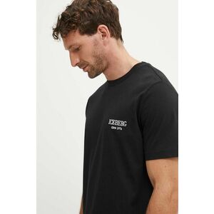 Iceberg tricou din bumbac culoarea negru, cu imprimeu imagine