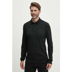 Lacoste longsleeve barbati, culoarea negru, neted, PH2481 imagine