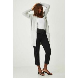 Cardigan de culoare gri, cu gluga imagine