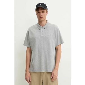 Levi's polo de bumbac culoarea gri, neted, A6735 imagine