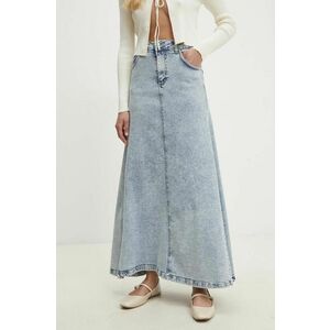 Answear Lab fusta jeans maxi, evazati imagine