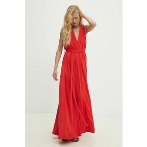 Answear Lab rochie culoarea rosu, maxi, evazati imagine