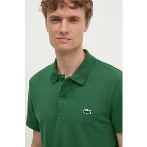 Lacoste tricou polo barbati, culoarea verde, neted, DH5522 imagine