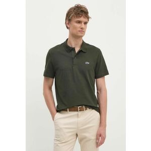 Lacoste tricou polo barbati, culoarea verde, neted, DH5522 imagine