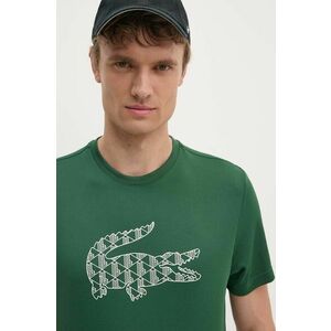 Lacoste tricou barbati, culoarea verde, cu imprimeu, TH2623 imagine