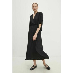 Answear Lab rochie culoarea negru, maxi, evazati imagine