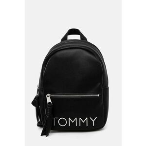 Tommy Jeans rucsac femei, culoarea negru, mic, neted, AW0AW16261 imagine