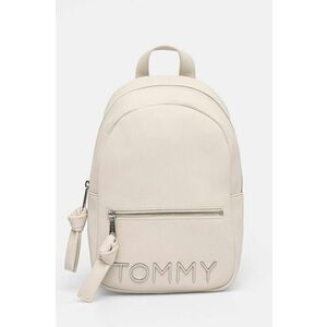 Tommy Jeans rucsac femei, culoarea bej, mic, neted, AW0AW16261 imagine