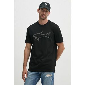 Paul&Shark tricou din bumbac barbati, culoarea negru, cu imprimeu, 14311653 imagine