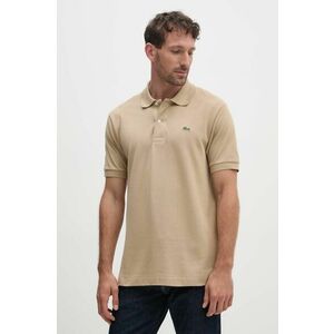 Lacoste polo de bumbac Koszulka Lacoste Polo Classic Fit L1212 02S culoarea maro, neted imagine