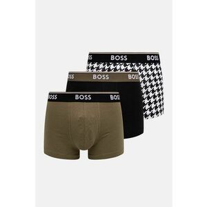 BOSS boxeri 3-pack barbati, culoarea verde, 50517829 imagine