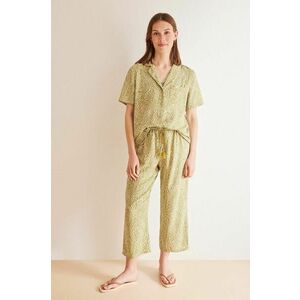 women'secret pijama MIX AND MATCH CALA femei, culoarea verde, 4858803 imagine