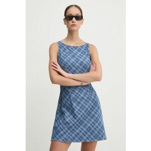 Tommy Jeans rochie jeans mini, evazati, DW0DW18458 imagine