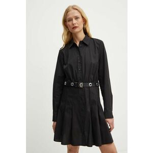 MICHAEL Michael Kors rochie culoarea negru, mini, evazati, MS48282F4C imagine