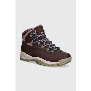 Columbia pantofi Newton Ridge Waterproof Omni-Heat culoarea bordo, 2100221 imagine