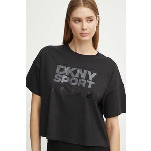 Dkny tricou din bumbac femei, culoarea negru, DP4T9972 imagine