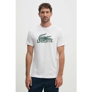 Lacoste tricou barbati, culoarea bej, cu imprimeu, TH2508 imagine