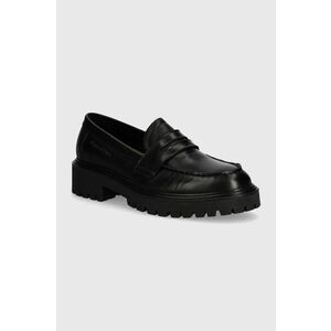 Marc O'Polo mocasini de piele femei, culoarea negru, cu platforma, 40718093201100 OO2M3010 imagine