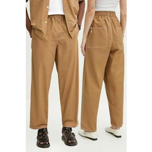 Sunnei pantaloni culoarea bej, drept, high waist, RTWXBOT001 imagine