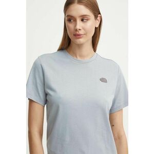 The North Face tricou din bumbac Natural Dye S/S Tee femei, culoarea gri, NF0A89CB9OW1 imagine