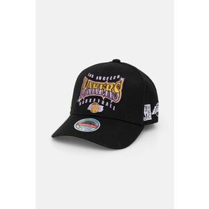 Mitchell&Ness șapcă din amestec de lână Los Angeles Lakers culoarea negru, cu imprimeu, HHSSINTL1434-LALBLCK imagine