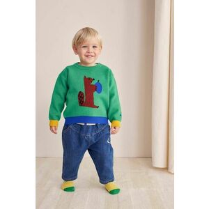 Bobo Choses pulover bebe Hungry Squirrel culoarea verde, 224AB090 imagine