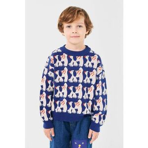 Bobo Choses pulover de bumbac pentru copii Fairy Dog culoarea albastru marin, 224AC114 imagine