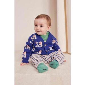 Bobo Choses cardigan din bumbac pentru bebeluși Fairy Dog culoarea albastru marin, 224AB088 imagine