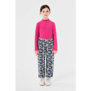 Bobo Choses pantaloni de trening din bumbac pentru copii culoarea albastru marin, modelator, 224AC104 imagine