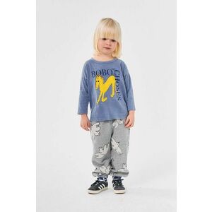 Bobo Choses pantaloni de trening pentru copii Freedom Bird culoarea gri, modelator, 224AC077 imagine