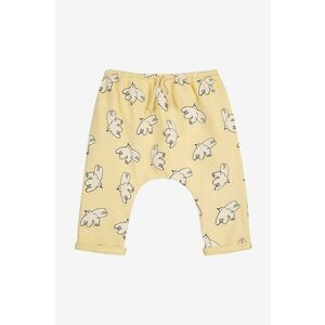 Bobo Choses pantaloni de trening pentru bebeluși Freedom Bird culoarea galben, modelator, 224AB058 imagine