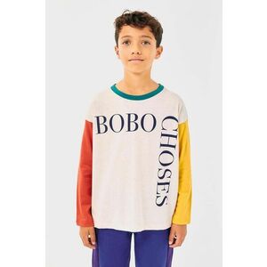 Bobo Choses longsleeve din bumbac pentru copii cu imprimeu, 224AC014 imagine