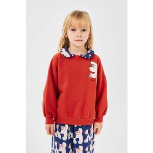 Bobo Choses hanorac de bumbac pentru copii Freedom Bird culoarea rosu, cu imprimeu, 224AC040 imagine