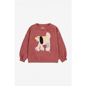 Bobo Choses hanorac de bumbac pentru copii Fairy Dog culoarea maro, cu imprimeu, 224AC035 imagine