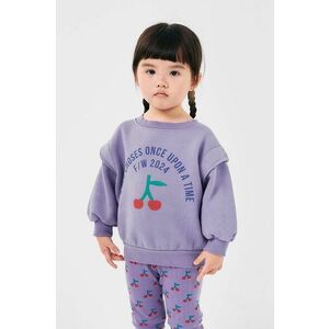 Bobo Choses bluza copii culoarea violet, cu imprimeu, 224AC055 imagine