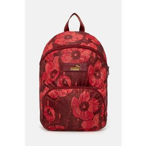 Puma rucsac femei, culoarea rosu, mic, neted, 90645 imagine