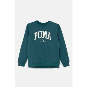 Puma bluza copii SQUAD Crew culoarea verde, cu imprimeu, 682774 imagine