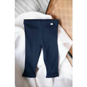 Tartine et Chocolat leggins din bumbac pentru copii culoarea albastru marin, neted, TZ24001 imagine