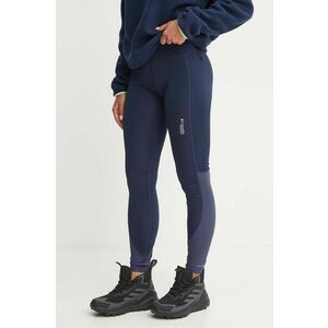 Columbia leggins sport Cirque River femei, culoarea albastru marin, neted, 2106731 imagine