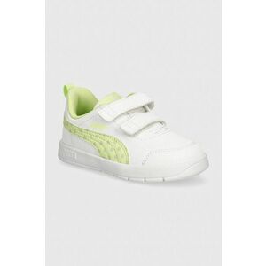 Puma sneakers pentru copii Courtflex V3 Dotty culoarea galben, 398759 imagine